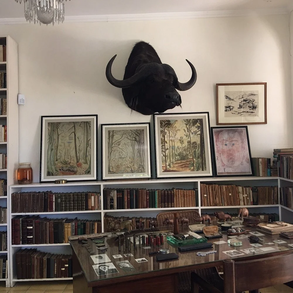 Estudio de tranajo en la finca.